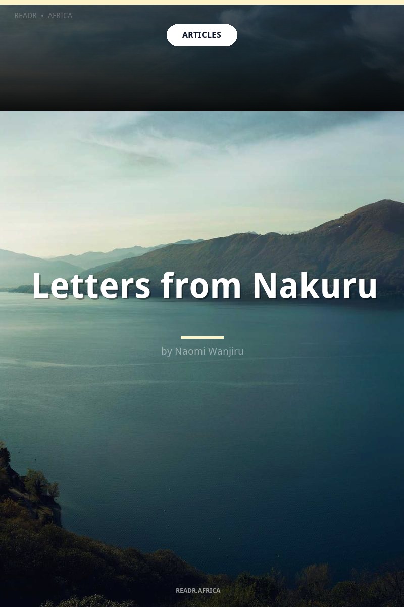 Letters from Nakuru